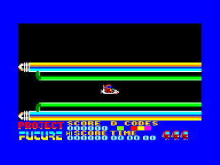Project Future title screen for Amstrad CPC